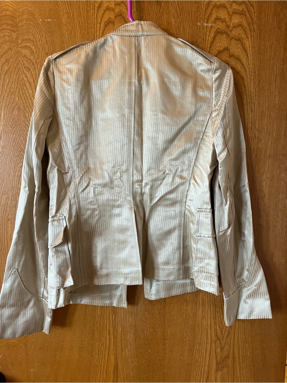 Banana Republic Womens Metallic Gold Utility Jacket - Picture 4 of 4